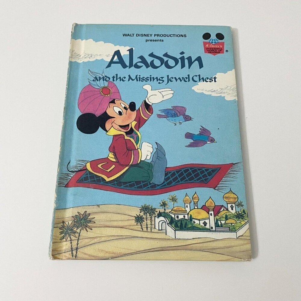 Vintage 1982 Walt Disney Productions Aladdin and the Missing Jewel Chest
